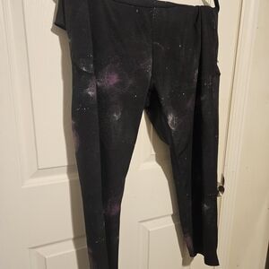 Body Glove Black and Purple Print Leggings